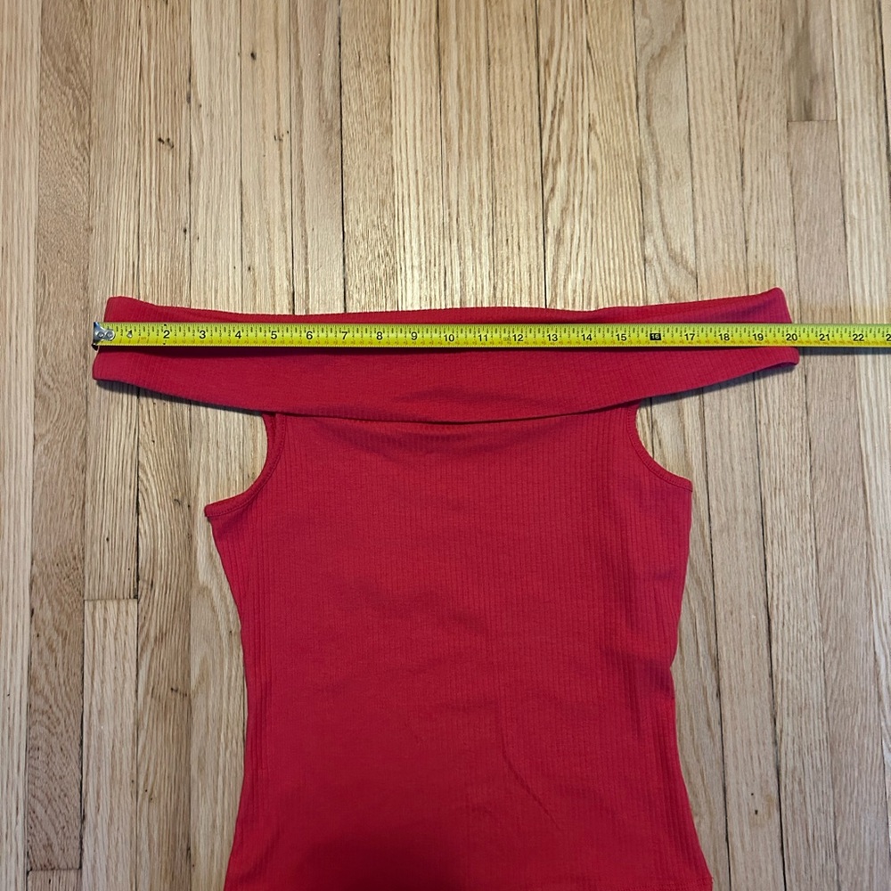 Red Off-Shoulder Top